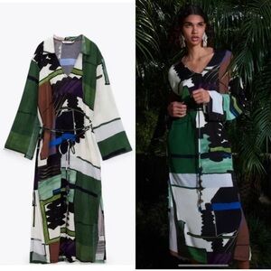 Zara printed tunic dress